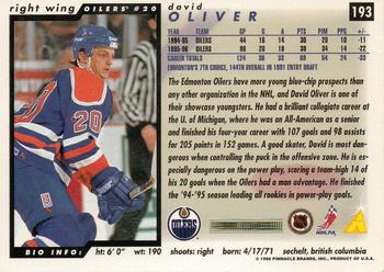 1996-97 Score #193 David Oliver Back