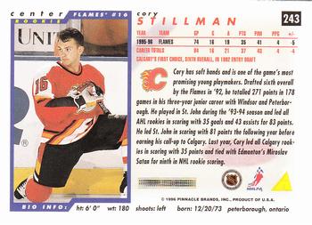 1996-97 Score #243 Cory Stillman Back