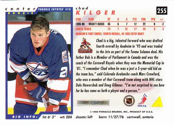 1996-97 Score #255 Chad Kilger Back