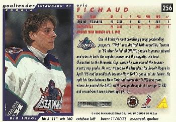 1996-97 Score #256 Eric Fichaud Back