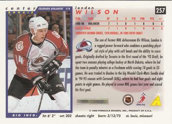 1996-97 Score #257 Landon Wilson Back