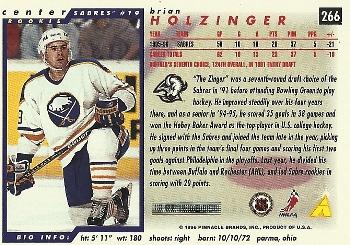 1996-97 Score #266 Brian Holzinger Back