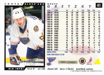 1996-97 Score #41 Wayne Gretzky Back