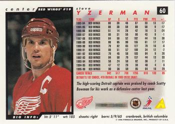 1996-97 Score #60 Steve Yzerman Back