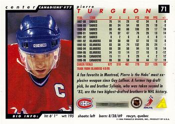 1996-97 Score #71 Pierre Turgeon Back