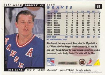 1996-97 Score #81 Adam Graves Back
