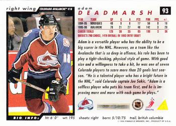 1996-97 Score #93 Adam Deadmarsh Back