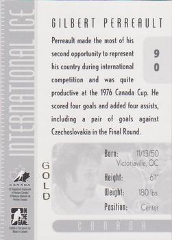 2006-07 In The Game Used International Ice - Gold #90 Gilbert Perreault  Back