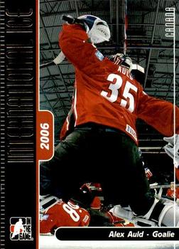 2006-07 In The Game Used International Ice - Gold #109 Alex Auld  Front