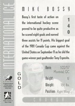 2006-07 In The Game Used International Ice - Gold #140 Mike Bossy  Back