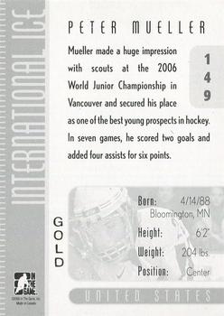 2006-07 In The Game Used International Ice - Gold #149 Peter Mueller  Back