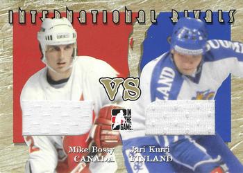 2006-07 In The Game Used International Ice - International Rivals Gold #IR-09 Mike Bossy / Jari Kurri  Front