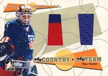 2006-07 In The Game Used International Ice - My Country, My Team Gold #MC-06 Mike Richter Front