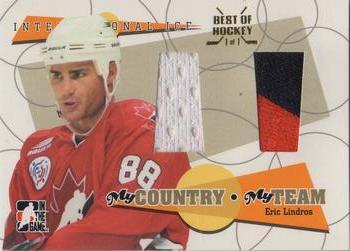 2006-07 In The Game Used International Ice - My Country, My Team Gold #MC-21 Eric Lindros  Front