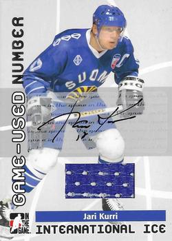 2006-07 In The Game Used International Ice - Numbers Autographs #GUN-29 Jari Kurri  Front