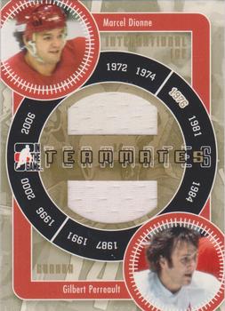 2006-07 In The Game Used International Ice - Teammates Gold #IT-04 Marcel Dionne / Gilbert Perreault  Front