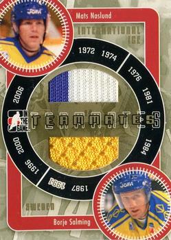 2006-07 In The Game Used International Ice - Teammates Gold #IT-15 Mats Naslund / Borje Salming  Front