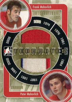 2006-07 In The Game Used International Ice - Teammates Gold #IT-22 Frank Mahovlich / Peter Mahovlich  Front