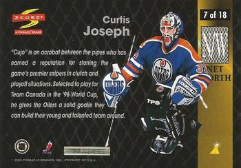 1996-97 Score - Net Worth #7 Curtis Joseph Back