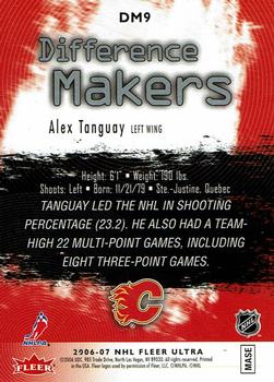 2006-07 Ultra - Difference Makers #DM9 Alex Tanguay  Back