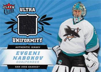 2006-07 Ultra - Ultra Uniformity #U-EN Evgeni Nabokov  Front