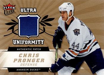 2008-09 Chris Pronger Anaheim Ducks Game Worn Jersey