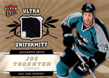 2006-07 Ultra - Uniformity Patches #UP-JT Joe Thornton  Front