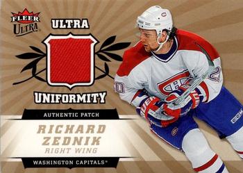 2006-07 Ultra - Uniformity Patches #UP-RZ Richard Zednik  Front
