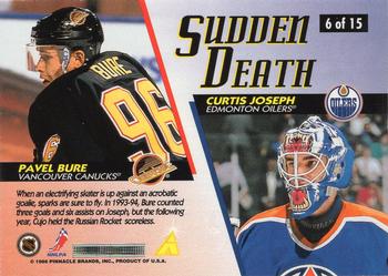1996-97 Score - Sudden Death #6 Curtis Joseph / Pavel Bure Back