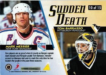 1996-97 Score - Sudden Death #10 Tom Barrasso / Mark Messier Back