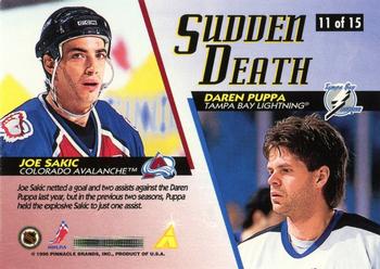 1996-97 Score - Sudden Death #11 Darren Puppa / Joe Sakic Back