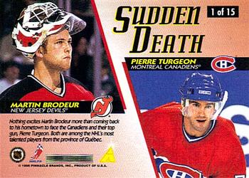 1996-97 Score Hockey Sudden Death Roenick/Osgood #5 NM/MT BLACKHAWKS/RED  WINGS