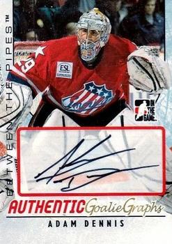 2007-08 In The Game Between the Pipes - Autographs #A-AD Adam Dennis  Front