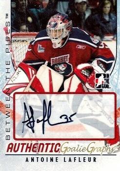2007-08 In The Game Between the Pipes - Autographs #A-AL Antoine Lafleur  Front