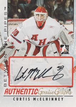 2007-08 In The Game Between the Pipes - Autographs #A-CM Curtis McElhinney  Front