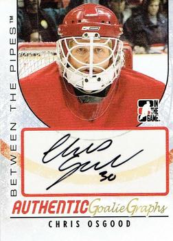 2007-08 In The Game Between the Pipes - Autographs #A-CO Chris Osgood Front