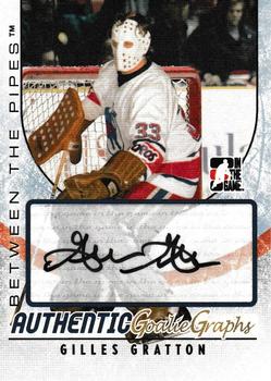 2007-08 In The Game Between the Pipes - Autographs #A-GG Gilles Gratton  Front
