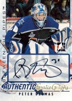 2007-08 In The Game Between the Pipes - Autographs #A-PD Peter Delmas  Front