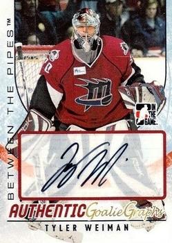 2007-08 In The Game Between the Pipes - Autographs #A-TW Tyler Weiman  Front