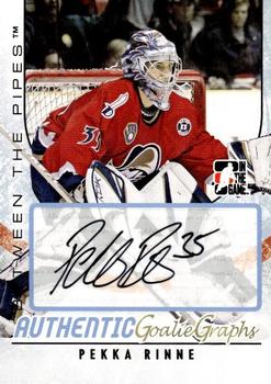 2007-08 In The Game Between the Pipes - Autographs #A-PRI Pekka Rinne  Front