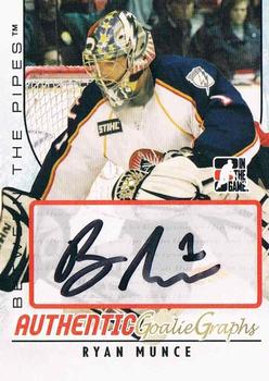 2007-08 In The Game Between the Pipes - Autographs #A-RMU Ryan Munce  Front