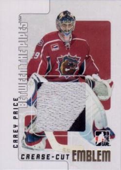 2007-08 In The Game Between the Pipes - Emblems #CCE-05 Carey Price  Front