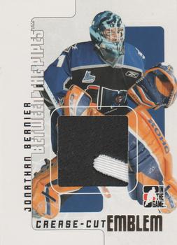 2007-08 In The Game Between the Pipes - Emblems #CCE-32 Jonathan Bernier  Front