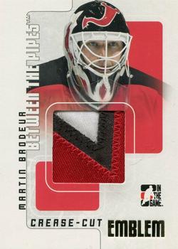 2007-08 In The Game Between the Pipes - Emblems #CCE-48 Martin Brodeur  Front