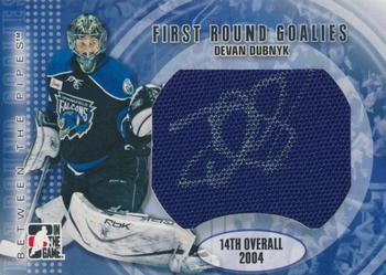 2007-08 In The Game Between the Pipes - First Round Goalies Jerseys #FRG-07 Devan Dubnyk  Front