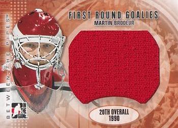 2007-08 In The Game Between the Pipes - First Round Goalies Jerseys #FRG-20 Martin Brodeur  Front
