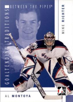 2007-08 In The Game Between the Pipes - Goaltending Traditions #GT-06 Al Montoya / Mike Richter  Front