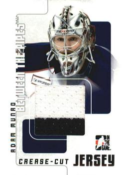 2007-08 In The Game Between the Pipes - Jerseys #CCJ-01 Adam Munro  Front
