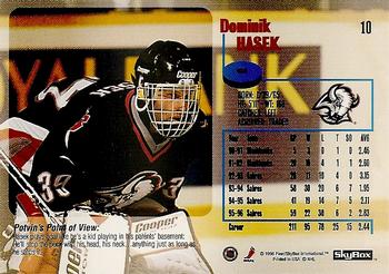 1996-97 SkyBox Impact #10 Dominik Hasek Back