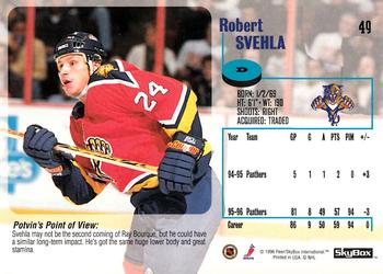 1996-97 SkyBox Impact #49 Robert Svehla Back